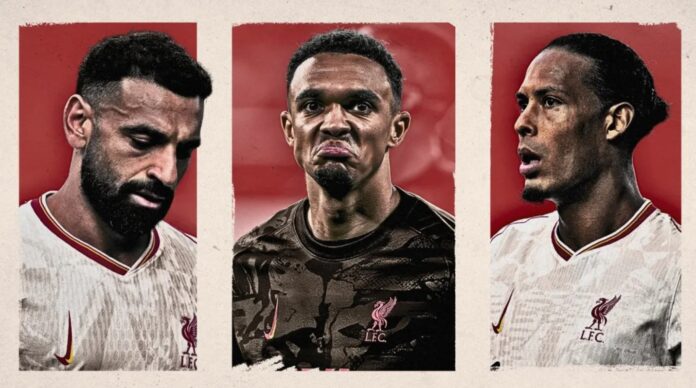 Mohamed Salah, Trent Alexander-Arnold og Virgil van Dijk